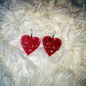 Red Heart earrings